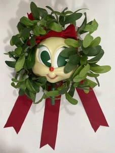 Vintage Weihnachten bewegungsaktiviert Miss Elle Toe spricht Musik Lichter Mistelzweig 2000 - Bild 1 von 2