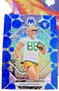 2023 Panini Mosaic Rookies blue Sparkle /96 Luke Musgrave #343 Rookie RC - Picture 1 of 2