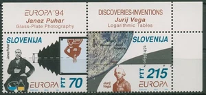 Slowenien 1994 Europa CEPT Entdeckungen Erfindungen 80/81 ZD Ecke postfrisch - Picture 1 of 1