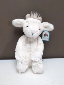 Jellycat Bashful Billy Goat Plush Stuffed Animal White Retired RARE NWT - Picture 1 of 8