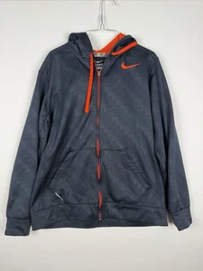 Nike Therma-Fit Herren Sweatjacke blau und orange mit Kapuze Größe L - Bild 1 von 7