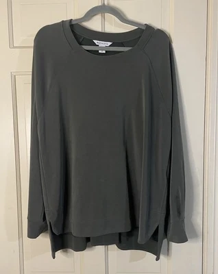 ATHLETA Seasoft Crewneck Sweatshirt Women's Size 2X Green Soft Comfortable Relax - Image 1 of 4