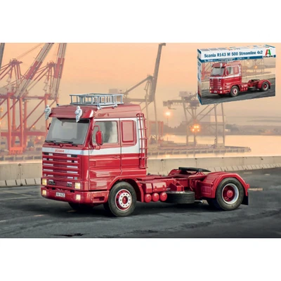 SCANIA R 143 M 500 STREAMLINE 4x2 KIT 1:24 Italeri Kit Camion Modellino Nuovo - Immagine 1 di 3