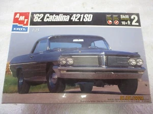 AMT ERTL '62 CATALINA 421SD 1:25 MODEL KIT FACTORY SEALED 1998 PONTIAC VINTAGE - Picture 1 of 3