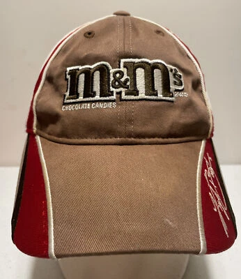 Gorra ajustable Nascar M&M 18 Kyle Bush Joe Gibbs Racing marrón rojo blanco Foto 1 de 4