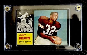 Topps Football 1962 - #28 Jim Brown NFL Cleveland Browns corte de salón en muy buen estado - Imagen 1 de 2