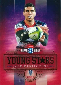 2017 MELBOURNE REBELS Rugby Union Card JACK DEBRECZENI Young Stars - Picture 1 of 1