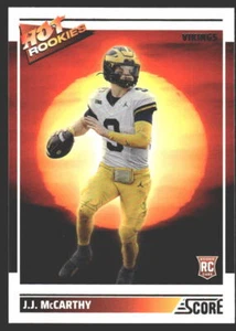 J.J. McCarthy #11 2024 Score Hot Rookies Minnesota VikingsRC Rookie - Picture 1 of 2