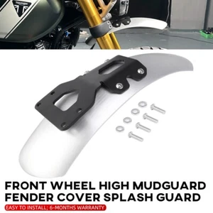 Front Wheel High Mudguard Fender Cover Splash Guard For Speed 400 Scrambler 400X - Foto 1 di 24