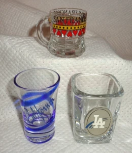 CALIFORNIA--3 SCHNAPSGLÄSER--L A DODGERS--SAN FRANCISCO--CALIFORNIA--L@@K - Bild 1 von 1