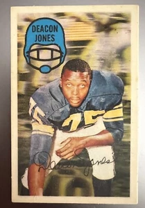 1970 Kellogg’s 3-D Superstars 38 Deacon Jones Rams Football Card  - Picture 1 of 2