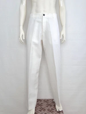 Giorgio Armani  Off-white Wide-fit trousers Sz.IT50 - US40 - Image 1 of 4