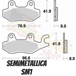 BREMSBELÄGE BREMSKLÖTZE SM1 BRAKE PADS TRIUMPH TROPHY 1200 1996 HINTEN REAR - Bild 1 von 1