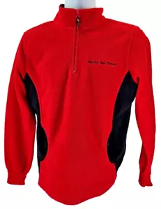 Detroit Red Wings Lee Sport Pullover 1/4 Zip with Pockets Red Used Size Large - Bild 1 von 10