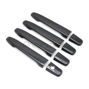 Carbon Fiber Style Exterior Door Handle Cover Trim For Mitsubishi Lancer 08-2017 - Bild 1 von 9