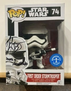 Funko POP Star Wars TFA ep VII First Order Stormtrooper SIGNED David M. Santana - Picture 1 of 1