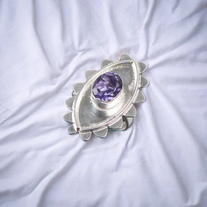 Iolite Gemstone 925 Sterling Ring Handmade Jewelry Ring For Gift - Picture 1 of 3