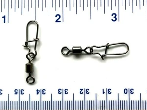 100 GT Black Rolling Swivels with Nice Snap Size 4 (50# Test) - Picture 1 of 1