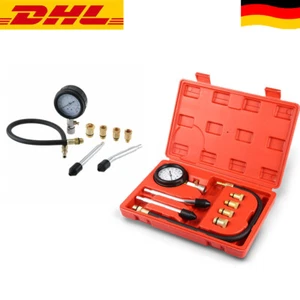 KOMPRESSIONSTESTER-SATZ BENZIN MOTOR KOMPRESSION PRÜFER MESSER Benzinmotor DHL - Bild 1 von 12