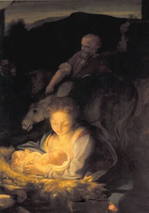 Postkarte: Antonio Correggio - Heilige Nacht - Picture 1 of 1