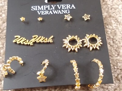 Pendientes Simply Vera Vera Wang 6 pares tono dorado Foto 1 de 4