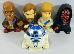 Star Wars 5 Stück Burger King Spielzeug | 2005 | Windu, Han, Luke, Maul, R2-D2  - Bild 1 von 3