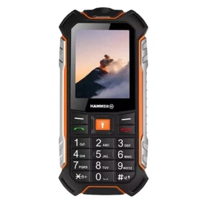 HAMMER Baustellen Handy Boost LTE, 2,4" Display, 3500 mAh, 256 MB Schwarz-Orange - Bild 1 von 4