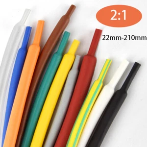 2:1 Ratio Heat Shrink Tubing Sleeving 1/1.5/2/2.5/3/3.5/4/5/6~210mm Diameter - Picture 1 of 5