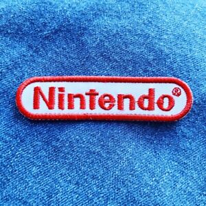 Nintendo Logo Patch (Iron On Sew Embroidery Applique Game Boy Switch GB N64 DS)