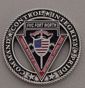 Federal Bureau of Prisons FMC Fort Worth, TX, DCT Challenge Coin - Bild 1 von 2