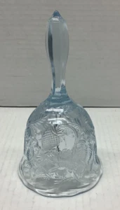 Campana azul fresa invertida de vidrio artístico Fenton vintage - s5c - Imagen 1 de 5