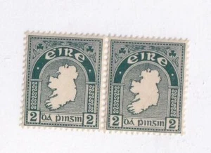 MAPA IRLANDA DE IRLANDA VF-MNH PARES DE BOBINAS 1d y 2d - Imagen 1 de 3