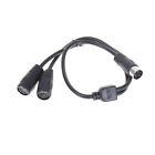 50Cm 5 Pin Midi Din Y Splitter Cable Adapter 1 Male Plug To 2 Female Sockey_G Sn