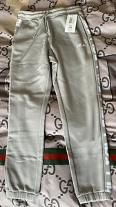 Womens FILA Grey Joggers Trousers UK8 - Picture 1 of 3