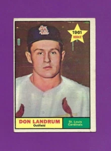 1961 Topps baseball card #338 Don Landrum St. Louis Cardinals EX O/C - Picture 1 of 2