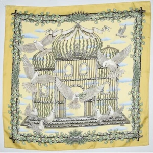 HERMES Silk Scarf ENVOL By JOACHIM METZ 90 cm x 90 cm - Picture 1 of 4