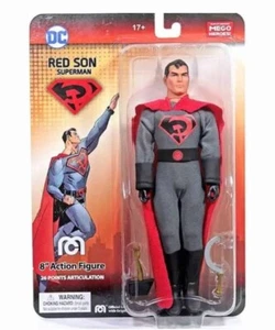 Mego Heroes! RED SON SUPERMAN 8" 26 Points Articulation Action Figure 63125 - Picture 1 of 1