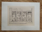 Carving at St Mary's Church, Hemingbrough - Antique/Vintage Print - 1887