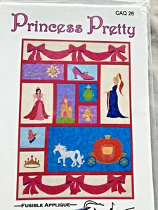 Fairy Tale Quilt Pattern CINDERELLA PRINCESS PRETTY Fusible Applique 32x46 - Picture 1 of 8