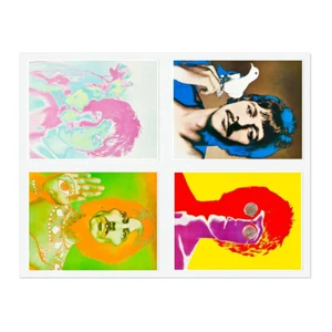 Vier psychedelische Beatles Aufkleber - im Standard-, Transparent- und Hologrammdruck - Bild 1 von 25