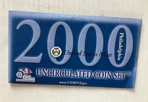 Philadelphia  2000 US Mint Uncirculated Coin Set 10 Coins - Picture 1 of 3