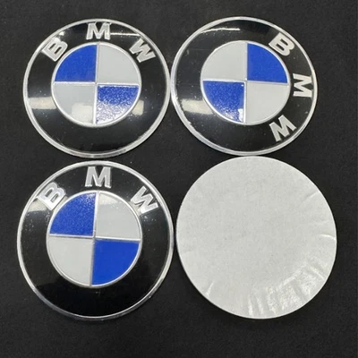 4X 70mm Emblem Nabendeckel Aufkleber OE 36136758569 Für BMW 3er 5er 6er 7er - Bild 1 von 4