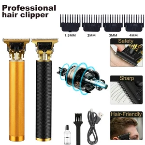 Cordless Professional Hair Clippers Trimmer Cutting Beard Barber Shaving Machine - Picture 1 of 20