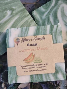Cucumber Melon Handcrafted Soap - Picture 1 of 2