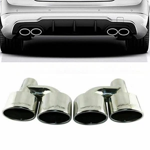 Par de puntas de escape aptas para Mercedes Benz AMG W212 E350 E400 C63 C300 C350 W204 - Imagen 1 de 3
