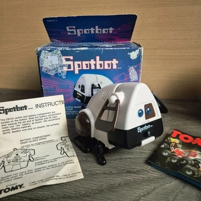 Tomy Spotbot Robot Giocattolo per Cani Testato Funzionante Vintage 1985 - Immagine 1 di 4