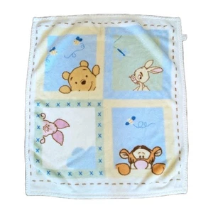 Disney Baby Blanket Winnie The Pooh Tigger Piglet Rabbit Plush Fleece - Picture 1 of 10