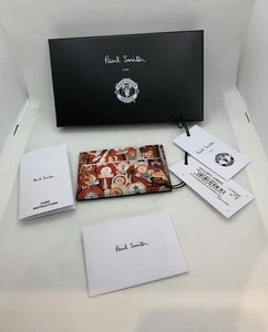 Paul Smith x Manchester United Leder Kartenetui Geldbörse Neu Geschenk MUFC  - Bild 1 von 7