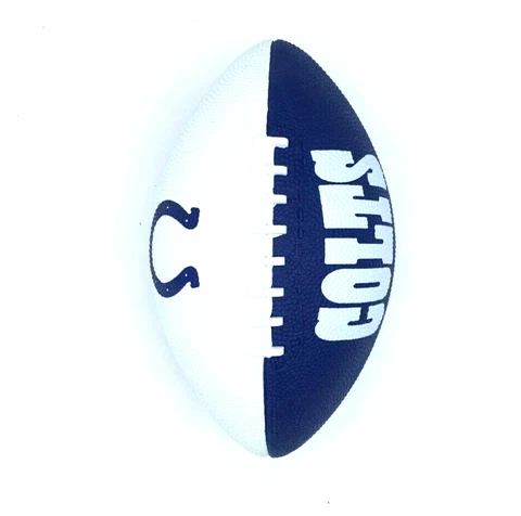 INDIANAPOLIS COLTS YOUTH SIZE 2-TONE RUBBER FOOTBALL BY JARDEN FREE SHIPPING Cover
