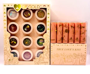 Colourpop Disney Princess HEART OF GOLD Super Shock Shadow Vault + Lipstick Set - Picture 1 of 13